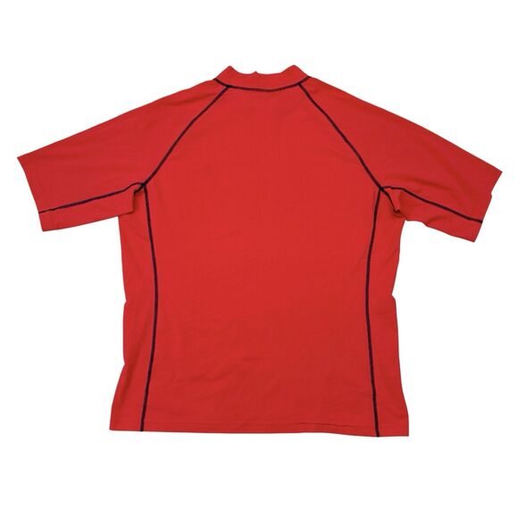 Coolibar Rash Guard Men’s Size Large Red UPF 50 Shirt Surf Swim Sun Beach Pool - Picture 2 of 9